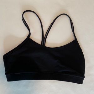 Lululemon Black Y Flow Sports Bra